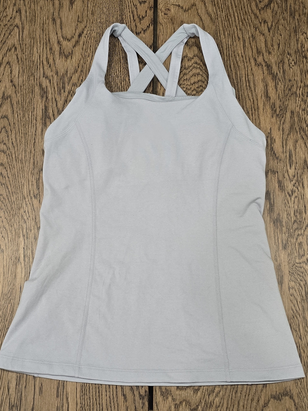 Lululemon Cross It Off Tank Light Grey Size 8